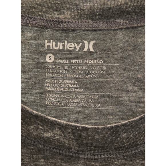 Hurley Sport Crop Burn Out Sweatshirt in Heather Gray EUC Size Small - Picture 4 of 4